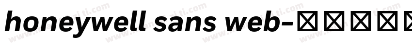 honeywell sans web字体转换